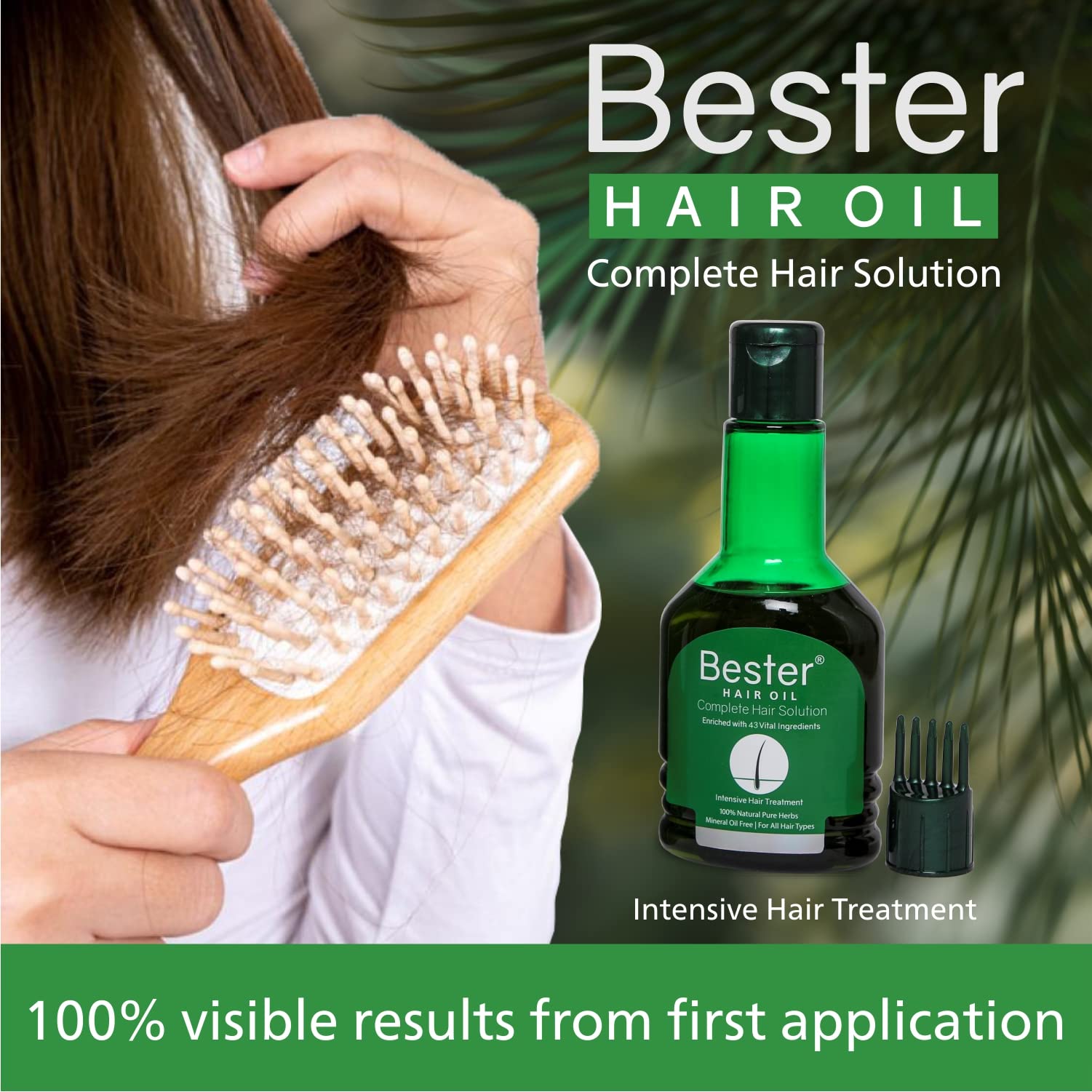 Best Hair Growth Oil for Women & Men - Natural Hair Care Treatment to Reduce Hair Fall & Dandruff - 100ml Bottle for Daily Scalp Nourishment & Stronger Hair - Perfect for Dry, Damaged Hair & Split Ends Repair