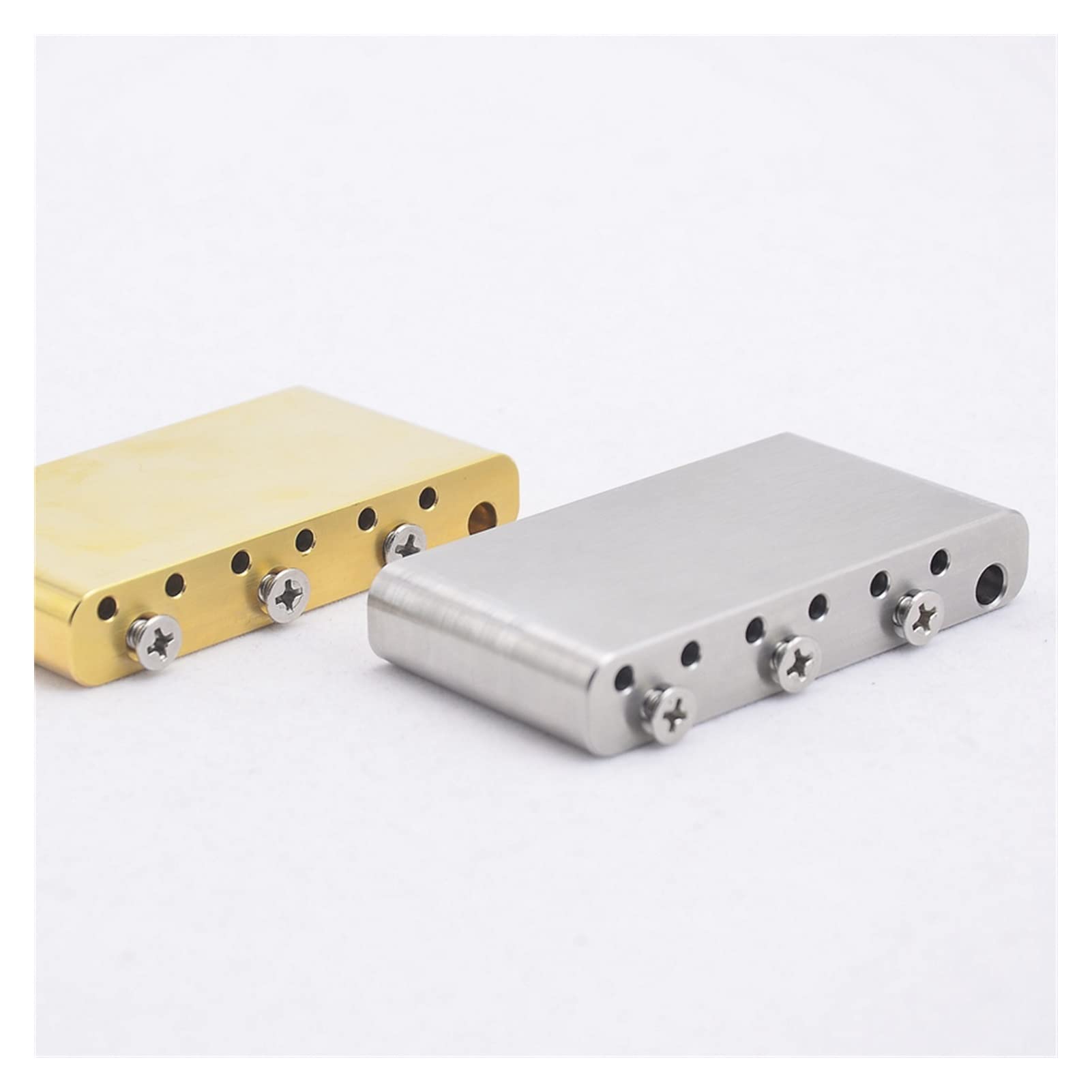 6-Piece Brass/Stainless Steel Electric Guitar Tremolo Bridge Block Set - Replacement Parts for Enhanced Sustain & Stability | Perfect for Fender Stratocaster & Electric Guitar Upgrades