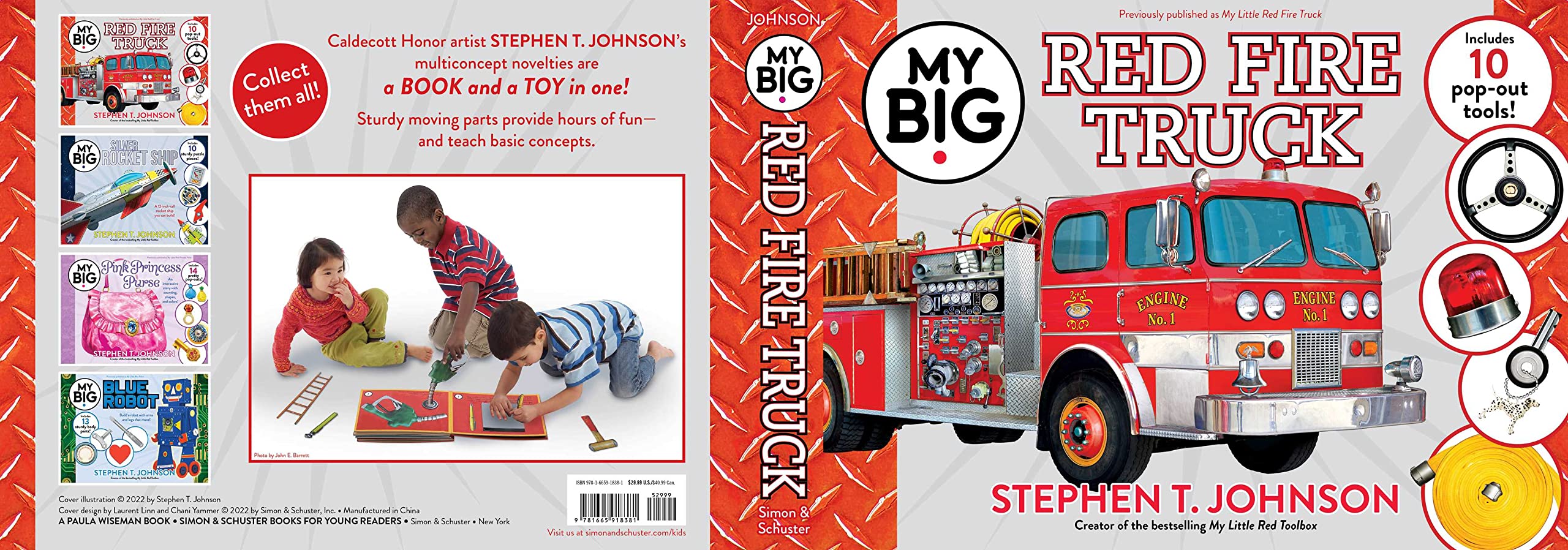My Big Red Fire Truck Book - Interactive Children's Storybook for Early Learning & Fire Safety Education | Perfect for Preschool Reading Time & Firefighter-Themed Play