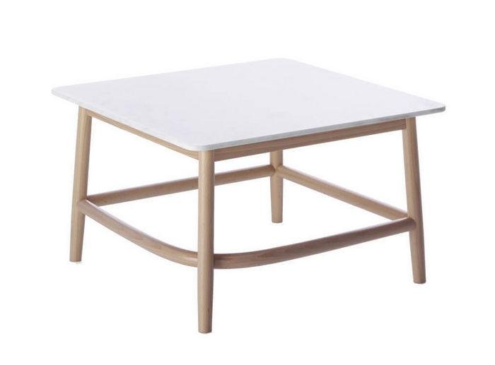 GTV Nendo Single Curve Low Table - Modern Minimalist Coffee Table for Living Room, Lounge, and Office Decor