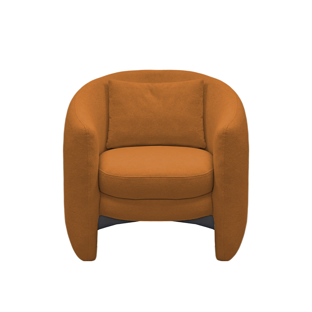 Royal Comfort Royce Armchair - Modern Upholstered Lounge Chair for Living Room, Bedroom & Office - Premium Fabric & Sturdy Wood Frame - Perfect for Relaxing, Reading & Entertaining