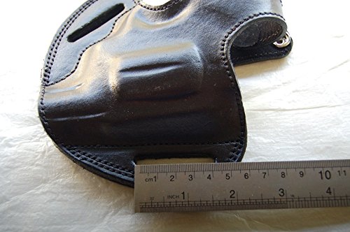 Handcrafted Leather Belt Holster for Rossi R351 38 Special Revolver - Right Hand Draw - Black & Tan - Perfect for Concealed Carry & Outdoor Activities