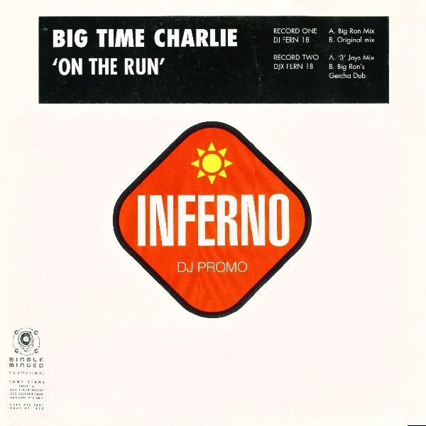 Big Time Charlie On The Run 12 DJFERN18 Inferno - Premium DJ Headphones for Professional Mixing & Live Performances - Perfect for Clubs, Studios & Music Enthusiasts