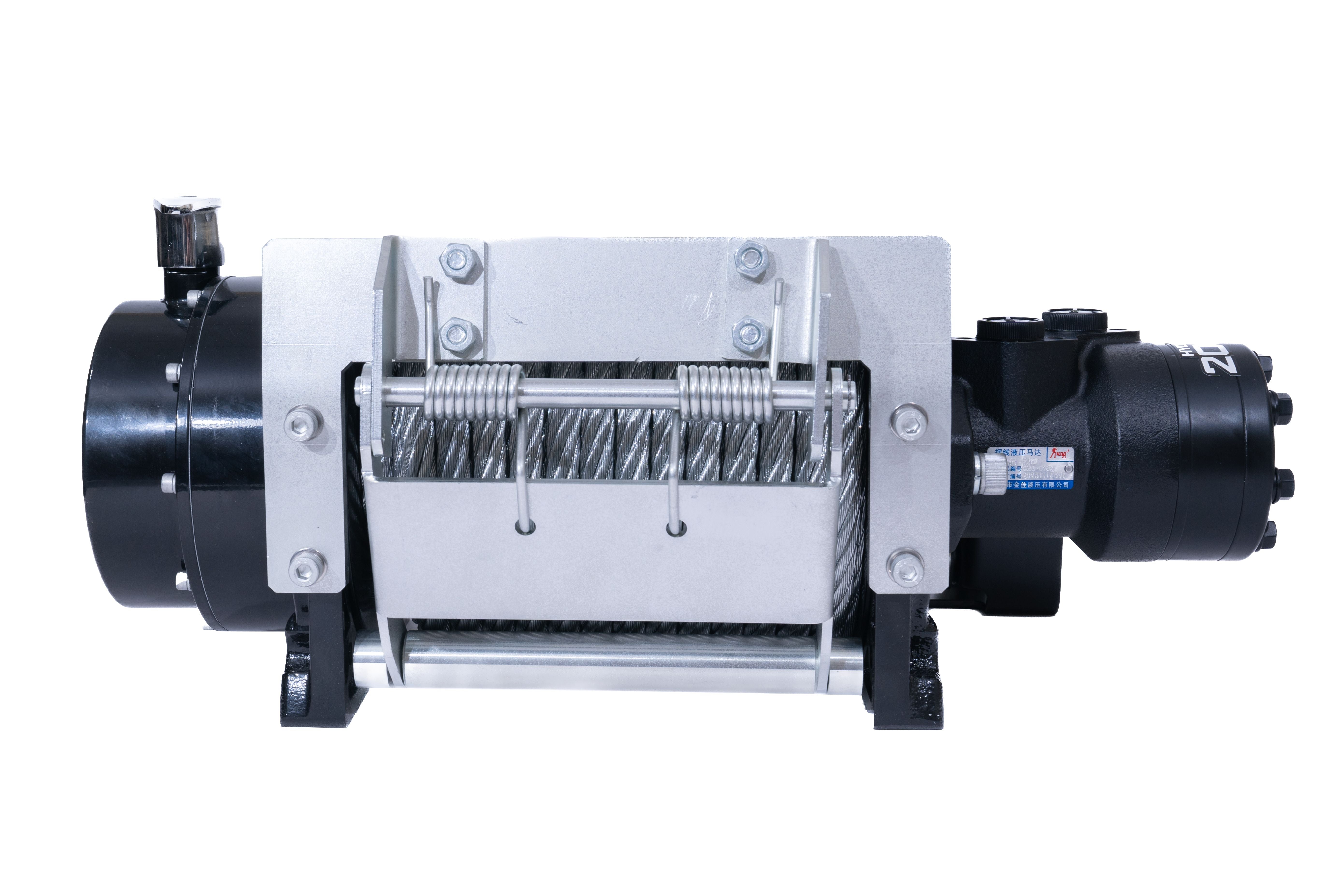 DK2 20000NH 20,000 lbs Heavy Duty Hydraulic Winch with Steel Cable - Off-Road Recovery, Towing, Construction & Industrial Use