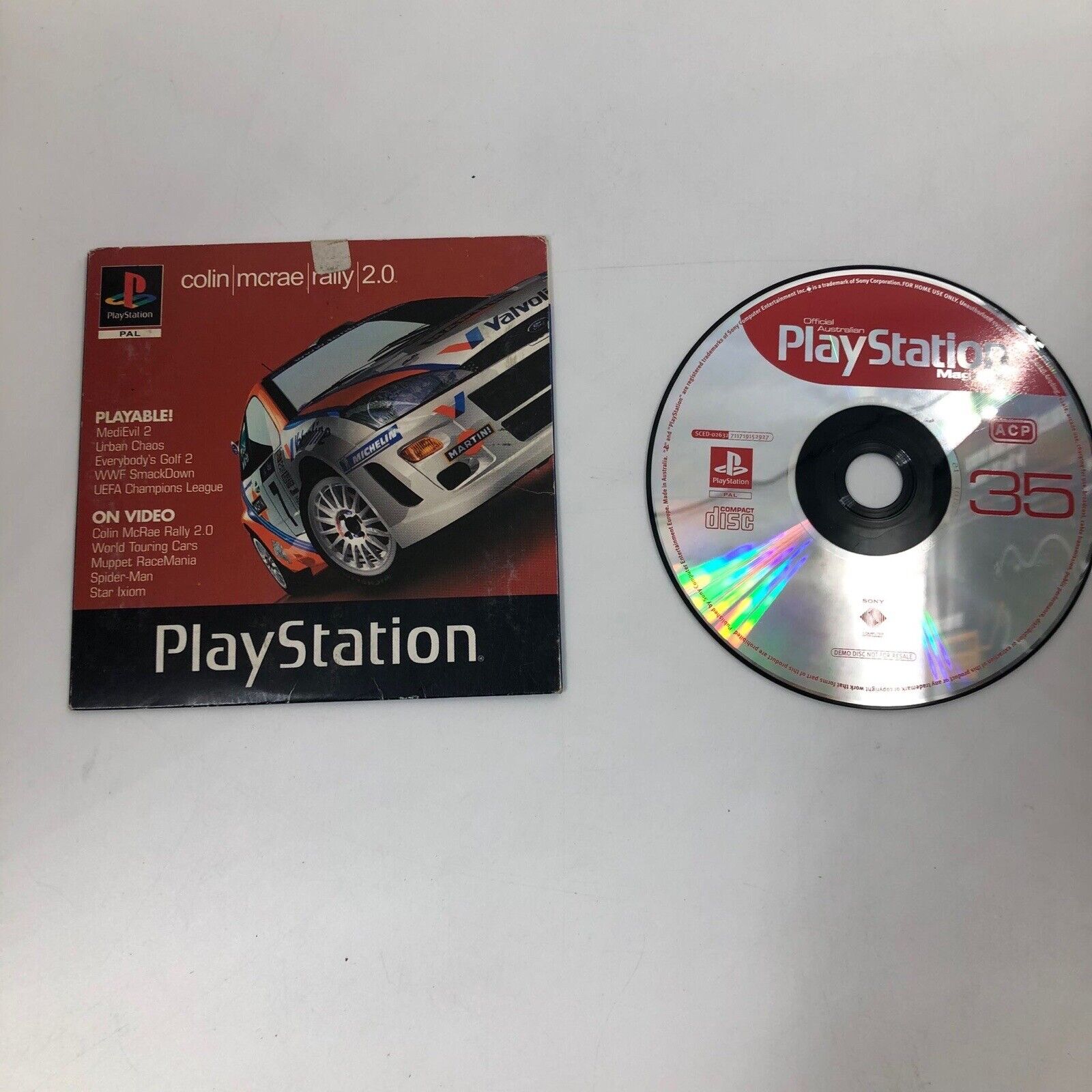 Colin McRae Rally 2.0 PS1 Game - Original Playstation 1 Demo Disc PAL Version 25F4 - Classic Racing Game for Retro Gaming Enthusiasts & Collectors