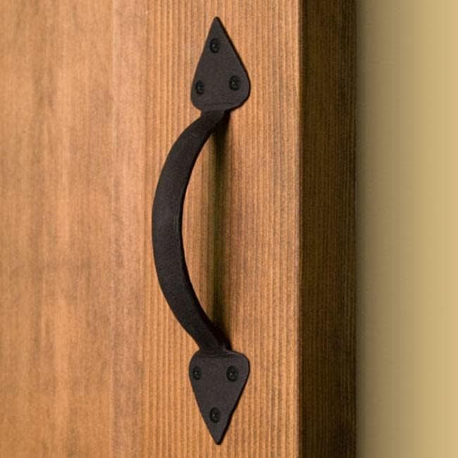 Hand-Forged Arched Iron Pull Handle - MALDIK Rustic Cabinet & Drawer Hardware for Farmhouse, Vintage, and Industrial Style Home Decor - Perfect for Kitchen Cabinets, Dressers, and Furniture Upgrades