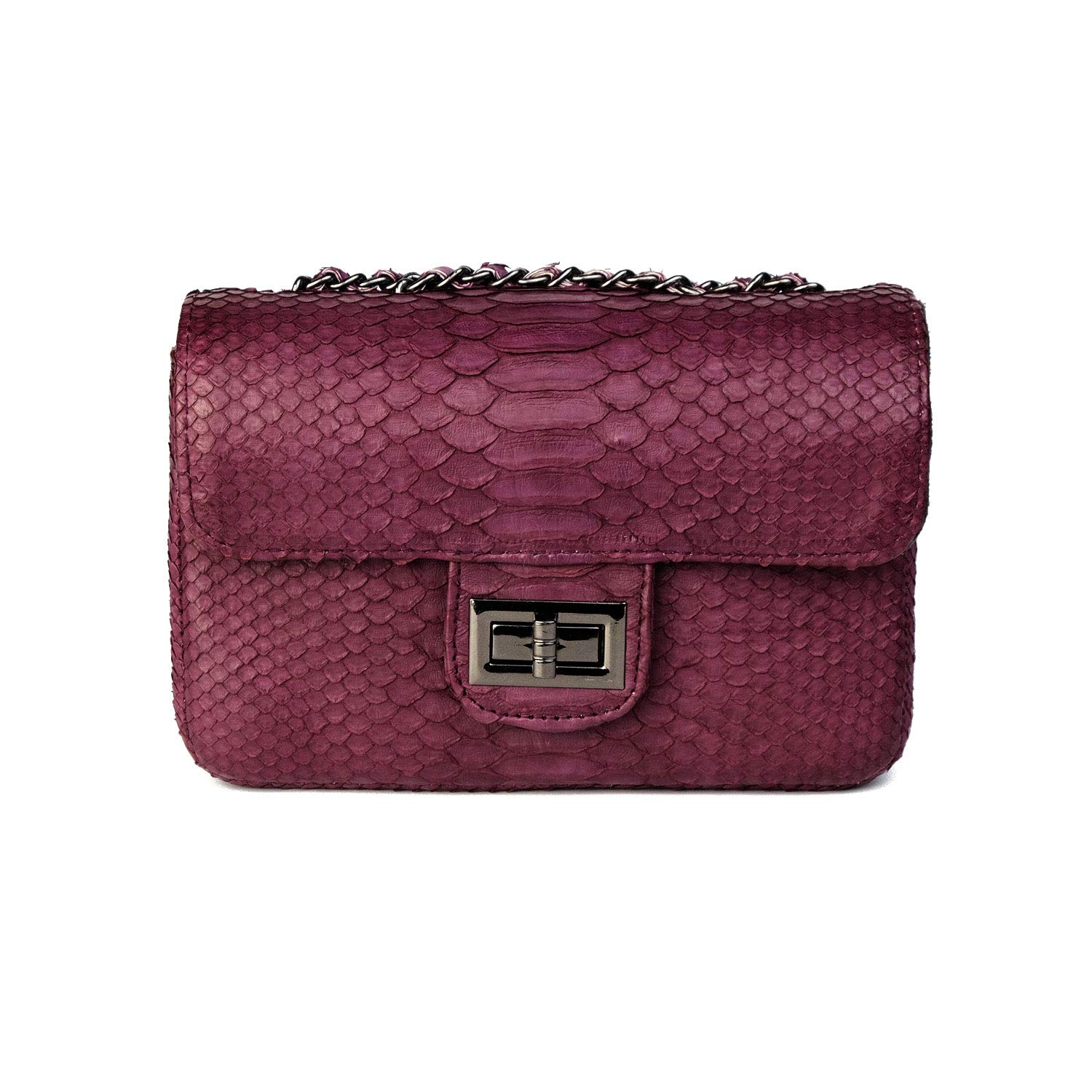 Python Leather Small Crossbody Bag for Women | Genuine Snakeskin Purse | Mini Leather Sling Shoulder Bag | Fashionable & Durable | Perfect for Daily Use, Travel & Evening Out