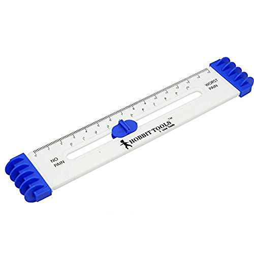 Airgoesin Pain Ache VAS Testing Record Scale Ruler - 10pcs Muscle Measurement Gauge Tool Kit for Physical Therapy, Rehabilitation & Sports Injury Assessment