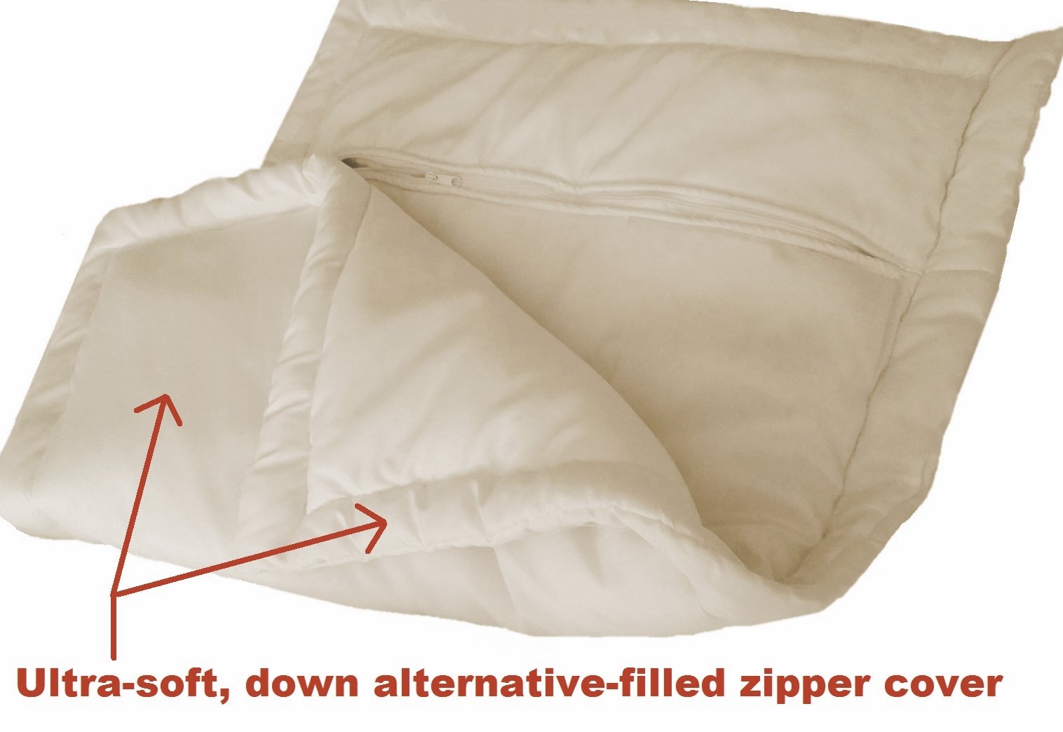 4 Pack Light Cream Memory Foam Gel Pillows - Standard/Queen Size, Hypoallergenic Down Alternative Filling for Side & Back Sleepers - Perfect for Bedroom, Guest Room & Travel Use