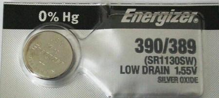 Silver Oxide Button & Coin Cell Battery Size 390/389 - Long-Lasting Power for Watches, Calculators & Small Electronics