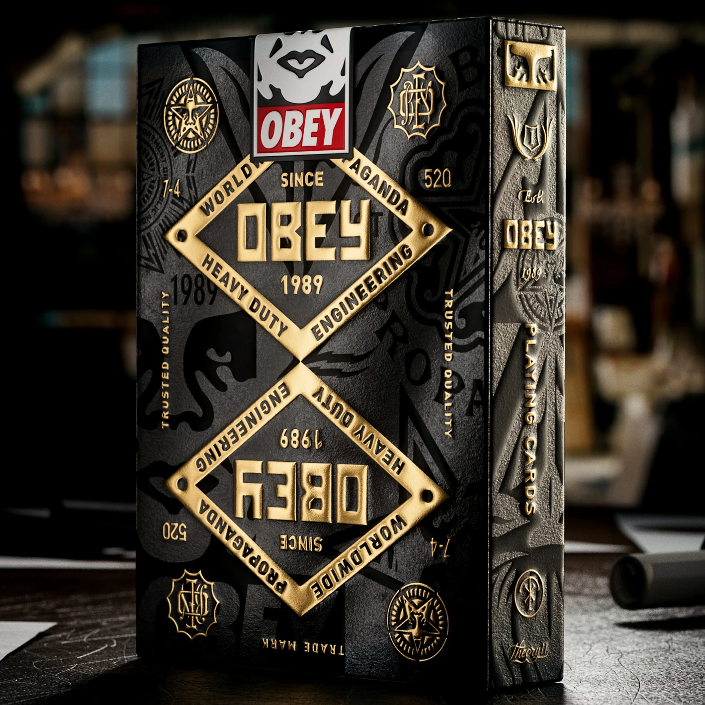 Premium Obey Playing Cards Gold Edition - Luxury Poker Cards for Magic Tricks, Cardistry & Collectors - Perfect for Game Nights & Professional Performances