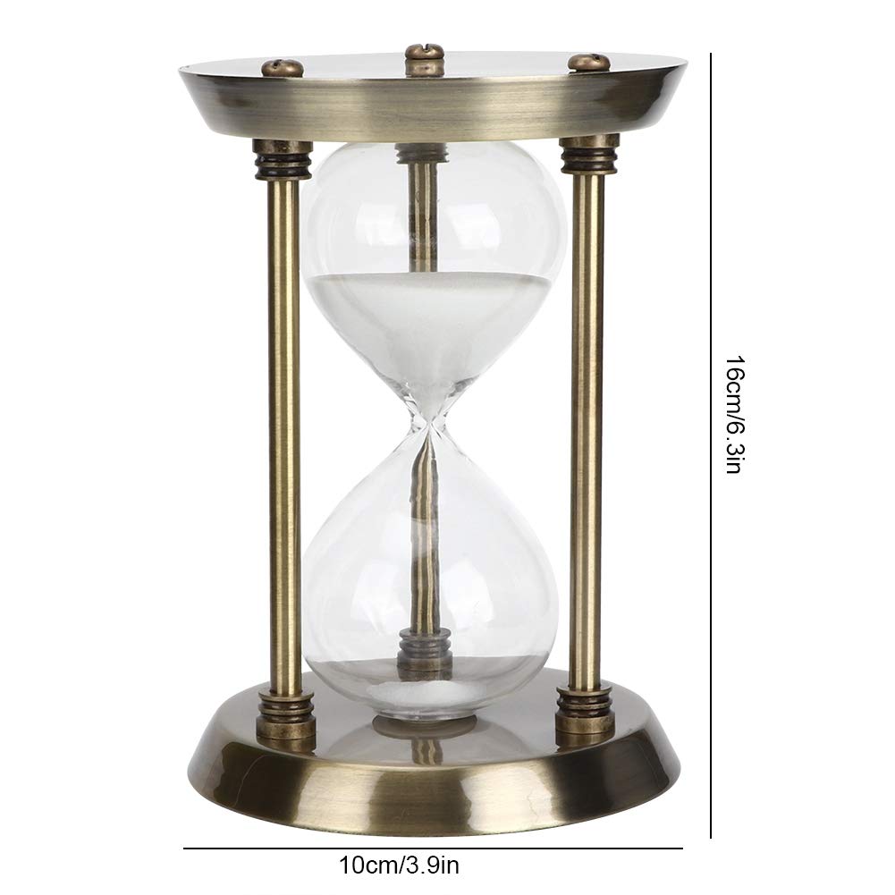 Eco-Friendly Glass Sand Timer Clock - Simple Rotating Design for Home, Office & Kitchen Use - Small Size (3/5/10 Minute Options) - Perfect for Cooking, Studying & Productivity Tasks