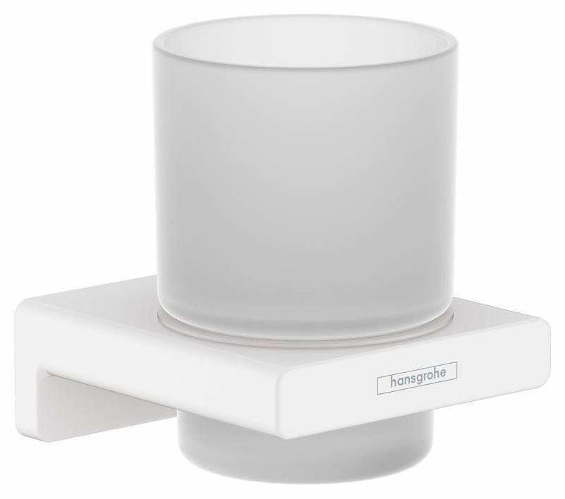 AddStoris Toothbrush Tumbler - Matte White Travel Cup with Lid | Perfect for Bathroom, Office & Travel Organization | BPA-Free & Leak-Proof Design