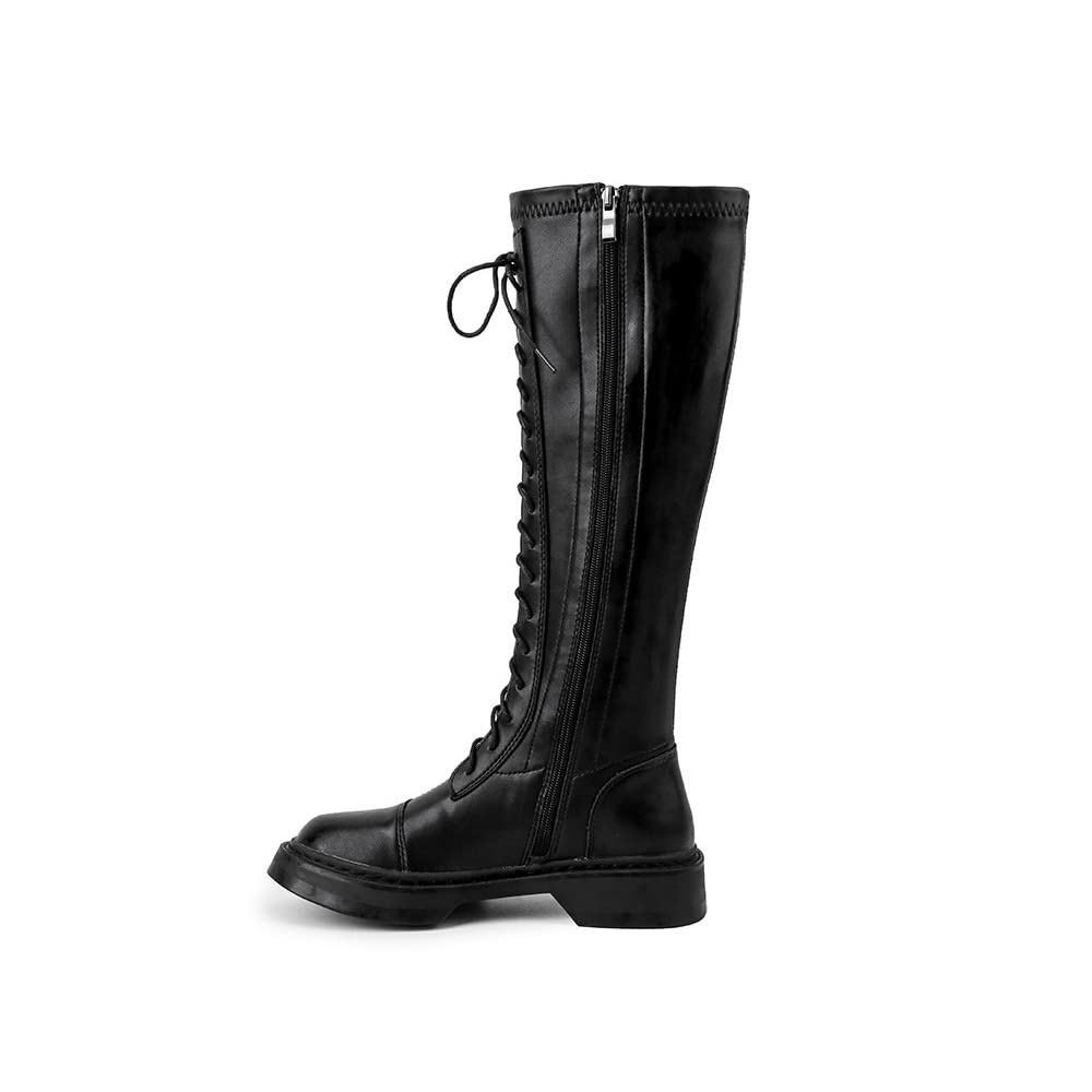 MODENCOOK Women's Fashion Long Martin Boots - Stylish Ankle Boots for Women, Comfortable & Trendy - Perfect for Fall, Winter, Office Wear & Casual Outfits