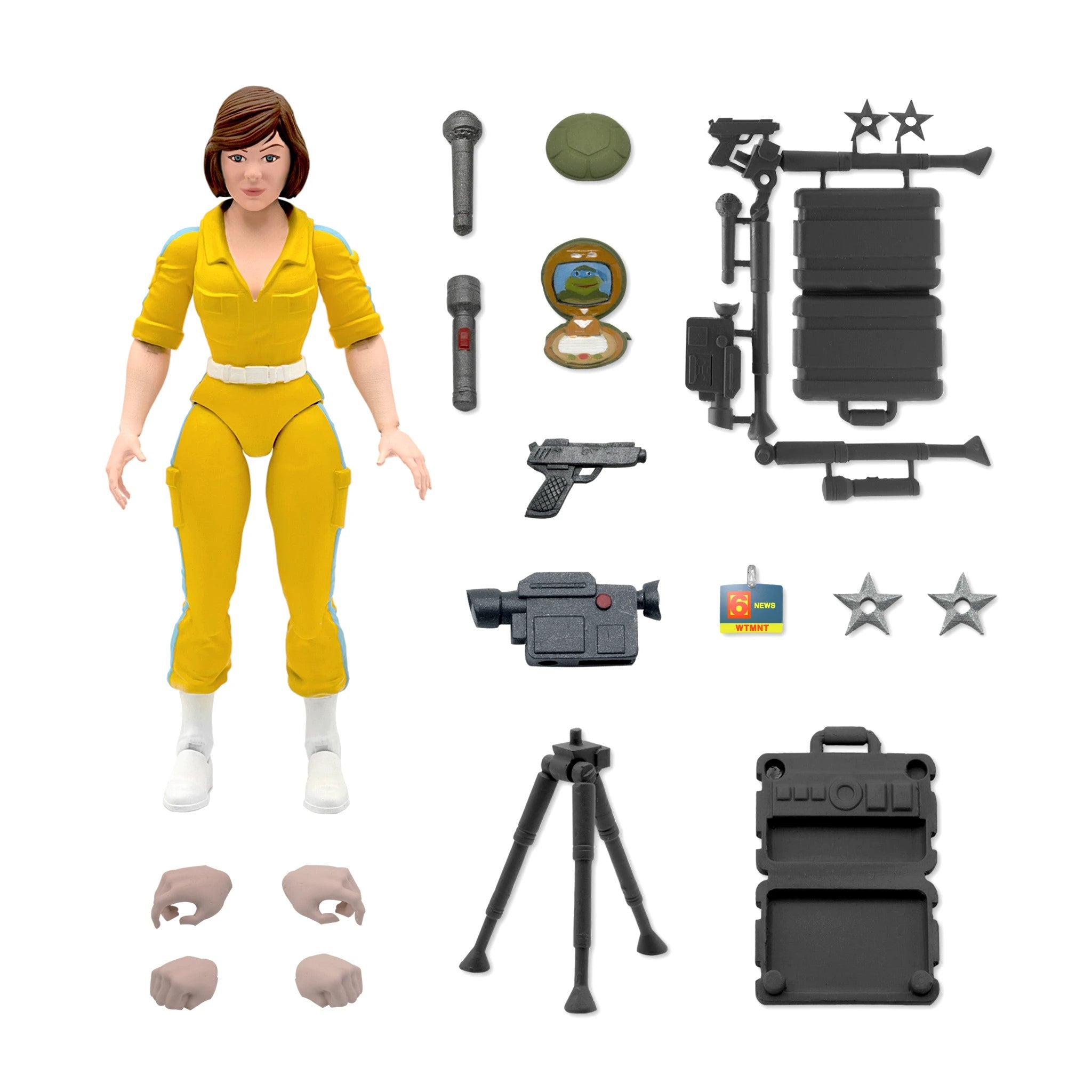 April O'Neil TMNT Super Seven Action Figure - Teenage Mutant Ninja Turtles Collectible Toy for Fans & Display - Perfect for Home Decor, Gifts, and TMNT Collections