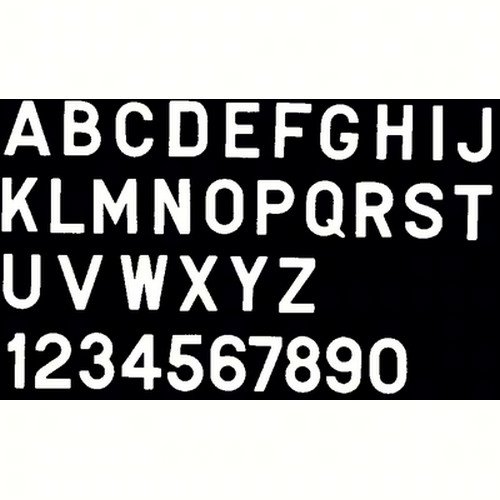 Bernard Engraving PS30WB - 3 Inch White Letter Stickers for Name Tags, Labels & Organization | Perfect for Office, School & Home Use