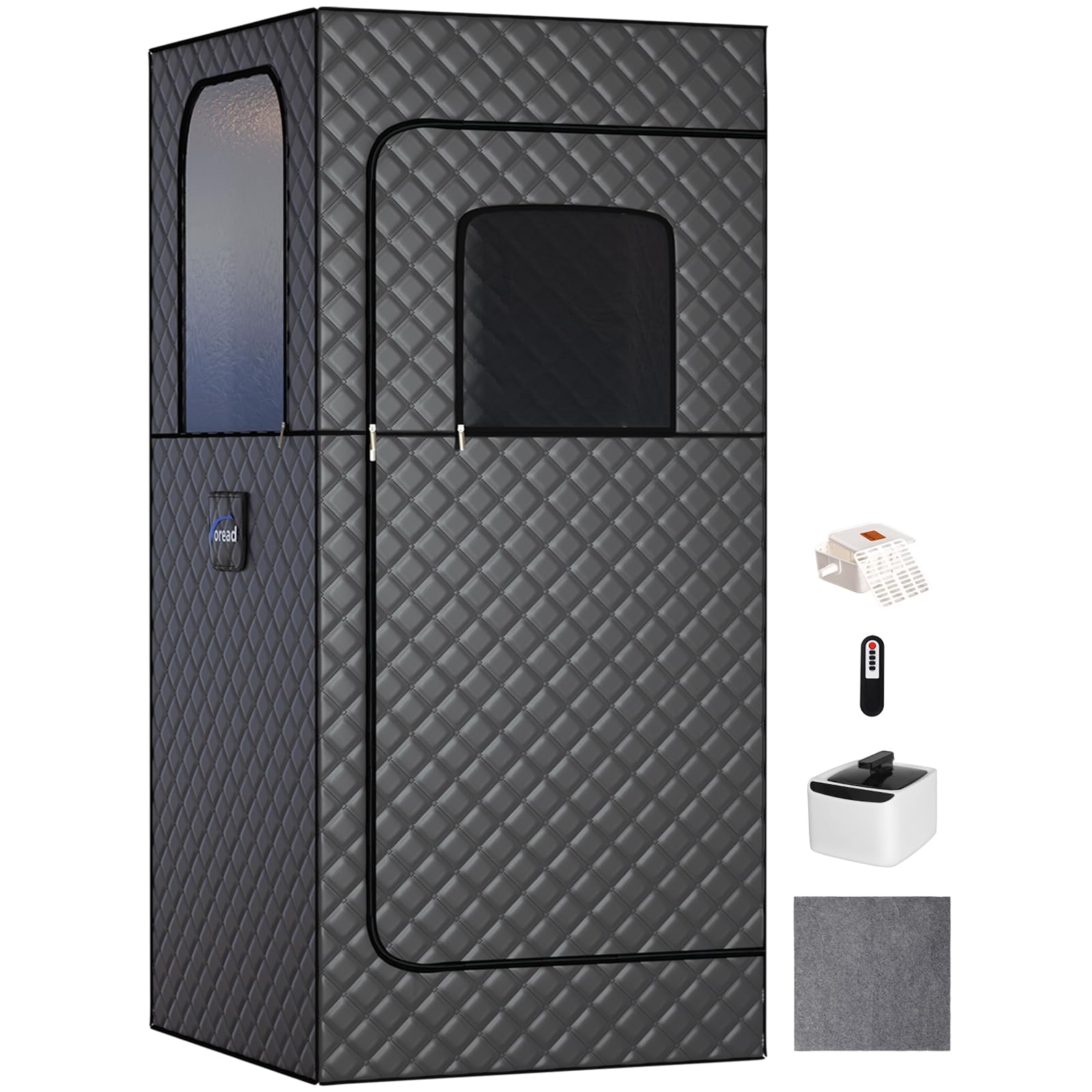 Portable Steam Sauna Box for Home - 2.6L 1000W Personal Sauna Tent with Remote Control, 9 Adjustable Steam Levels, Compact & Easy Storage - Perfect for Relaxation, Detox, and Muscle Pain Relief at Home or Gym