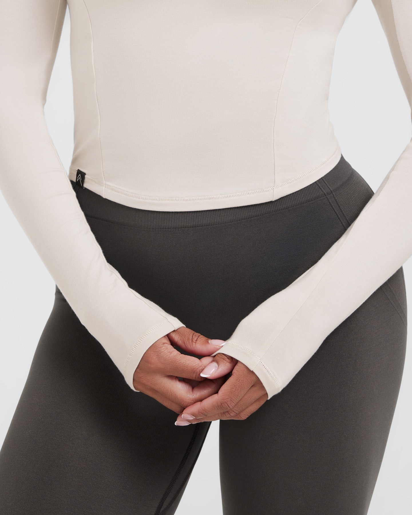 Mellow™ Soft Mid Long Sleeve Top for Women - Comfortable Stretch Fabric, Breathable & Lightweight - Perfect for Casual Wear, Layering & Everyday Outfits (Sand)