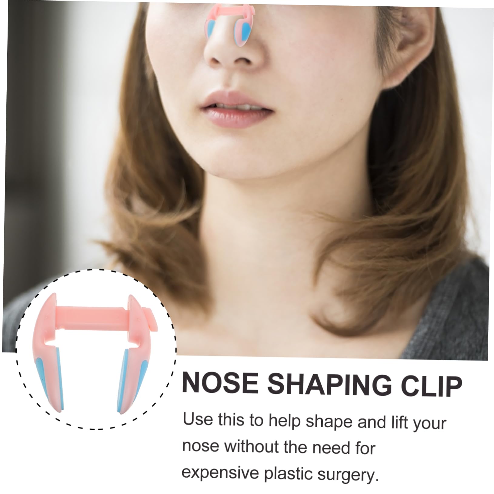 Nose Lifting Clip - Ergonomic Nose Bridge Shaper for Women & Men | Improve Nose Shape & Breathing | Perfect for Daily Use, Makeup Application & Sleep