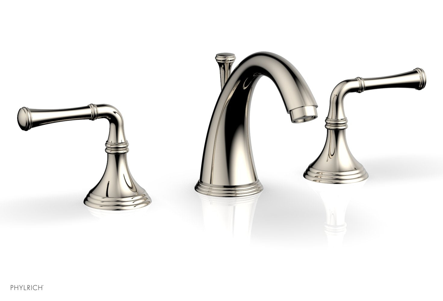 3-Hole Widespread Bathroom Faucet - D205 Brushed Nickel Finish for Vanity Sink - Perfect for Modern Home & Commercial Restrooms