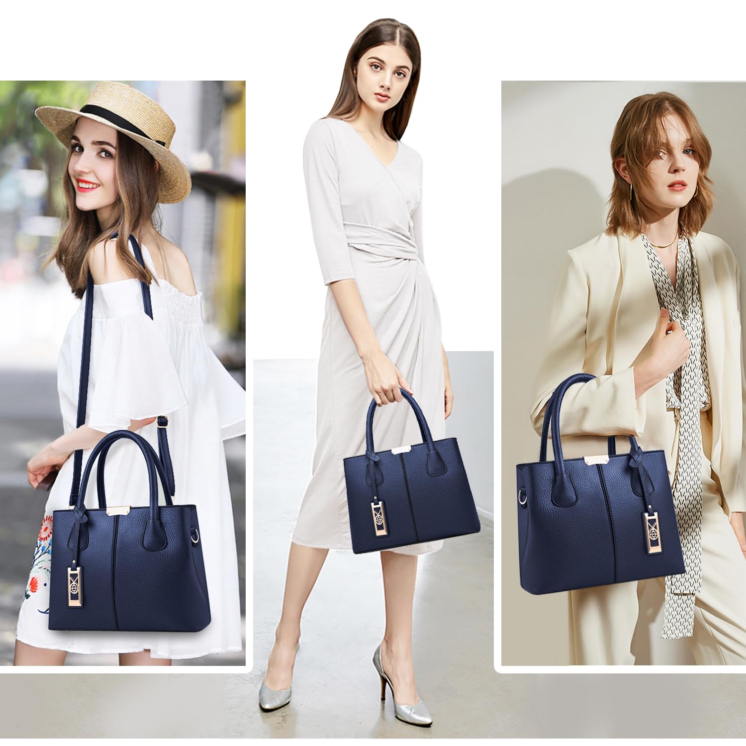 CHICAROUSAL Leather Crossbody Bags for Women - Stylish Tote & Shoulder Purse for Work & Travel