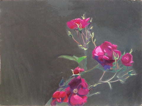 Gilbert Lewis: Untitled (Rose Branch) - Vintage Art Print for Home Decor, Office Wall Art & Gift Idea