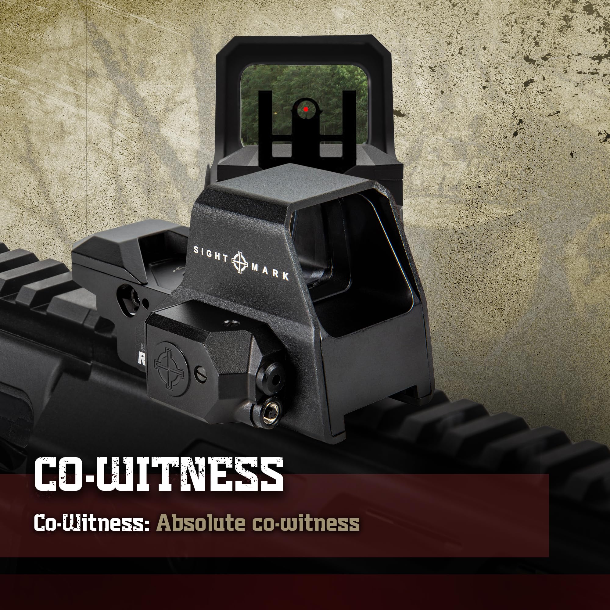 Sightmark Ultra Shot R-Spec Red Dot Sight with Laser | Reflex Sight for Pistols & Rifles | Hunting, Tactical & Home Defense Use