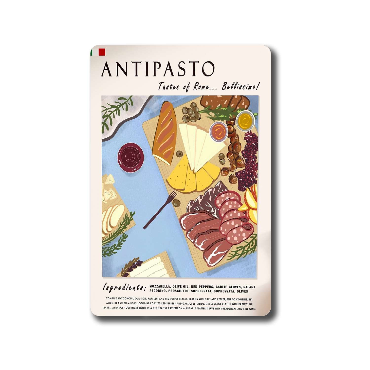 Vintage Metal Food & Travel Posters - 8x12 Inch Retro Kitchen Wall Art Decor for Home, Cafe, Garage & Office - Perfect Gift for Food Lovers & Vintage Enthusiasts