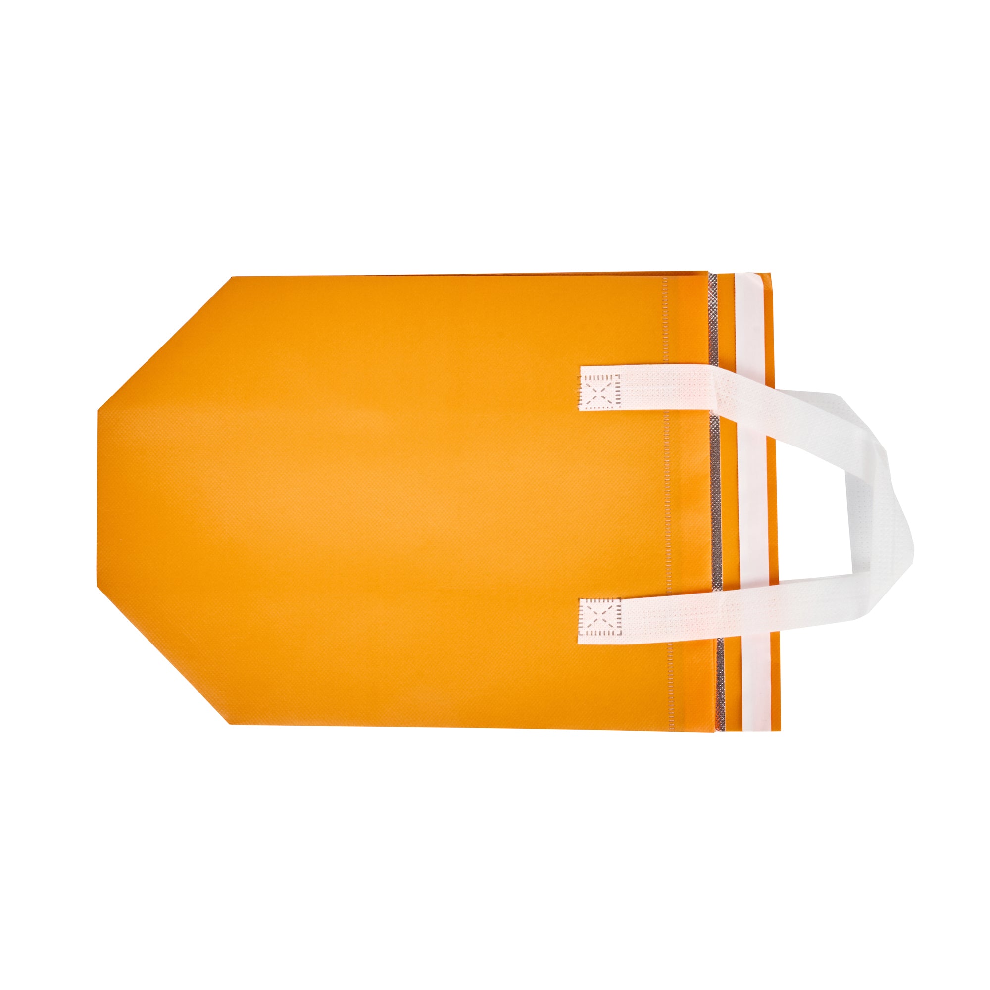 Orange Insulated Tamper-Evident Takeout Bags - 9.5x6x10.25 Inches (100 Count) - Perfect for Food Delivery, Catering & Restaurant To-Go Orders