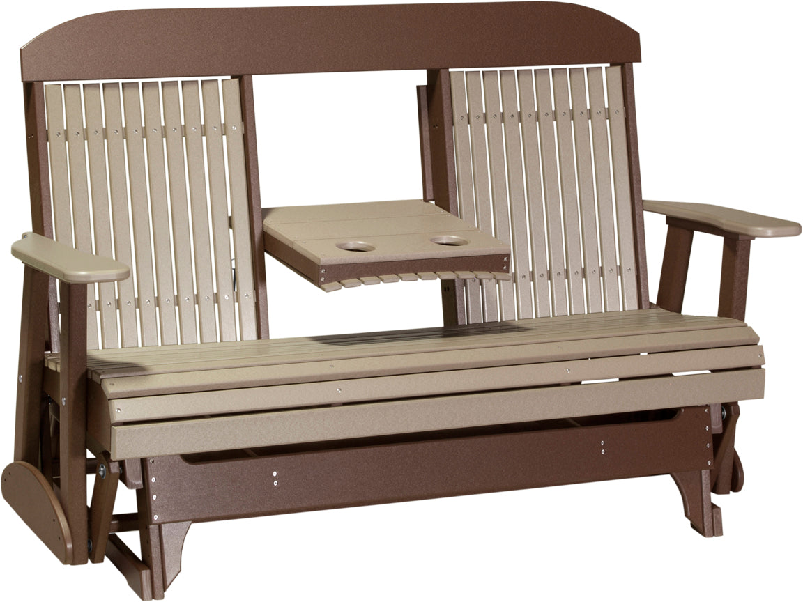 LuxCraft 5-Foot Classic Glider Rocking Chair - Perfect for Nursery, Bedroom, or Porch Relaxation | Comfortable & Stylish Seating for Parents & Seniors