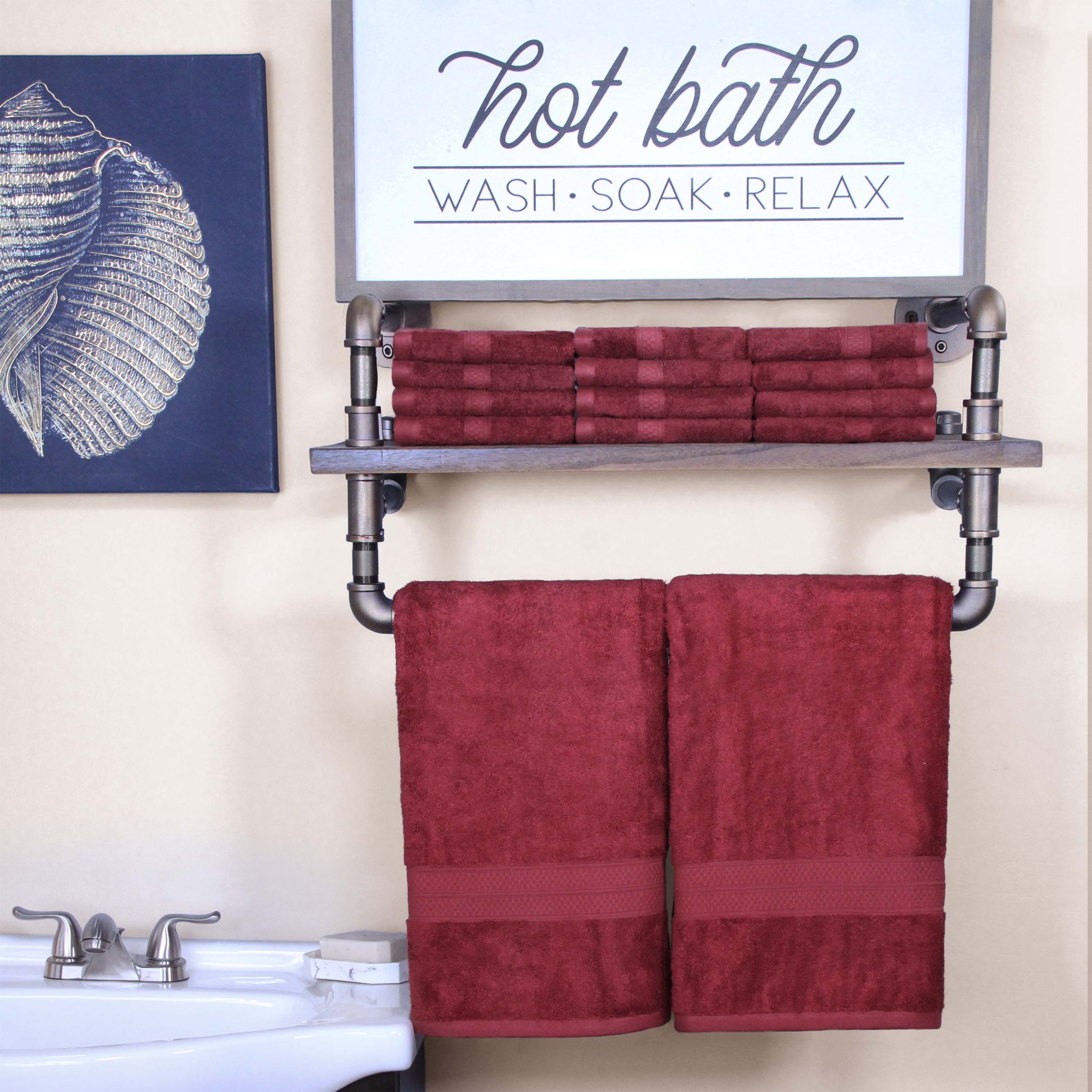 Ultra Soft Bamboo Rayon & Cotton Blend Bath Towel and Face Towel Set - Eco-Friendly, Absorbent & Gentle for Spa, Bathroom & Travel Use