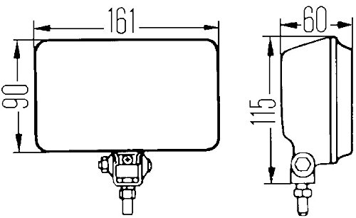 HELLA 005860601 450 FOG LAMP KIT - Clear Lens H3 12V SAE/ECE Compatible with Various Vehicles - Perfect for Night Driving & Off-Road Adventures