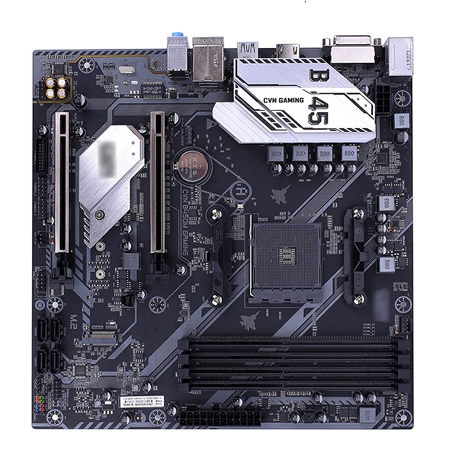 CVN B450M Gaming V14 Micro-ATX AMD B450 Motherboard - DDR4 3200(OC) MHz, M.2 Slot, PCI-E 3.0, AM4 Socket, Supports 64GB Dual Channel RAM | Perfect for Gaming PC Builds & High-Performance Computing