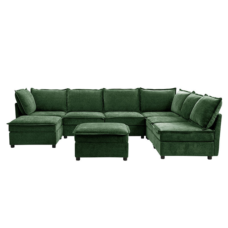 Harmetrix Oversized Soft Sectional Couch with Storage | Modern L-Shaped Sofa Bed with Hidden Compartment | Perfect for Living Room, Family Room & Small Spaces