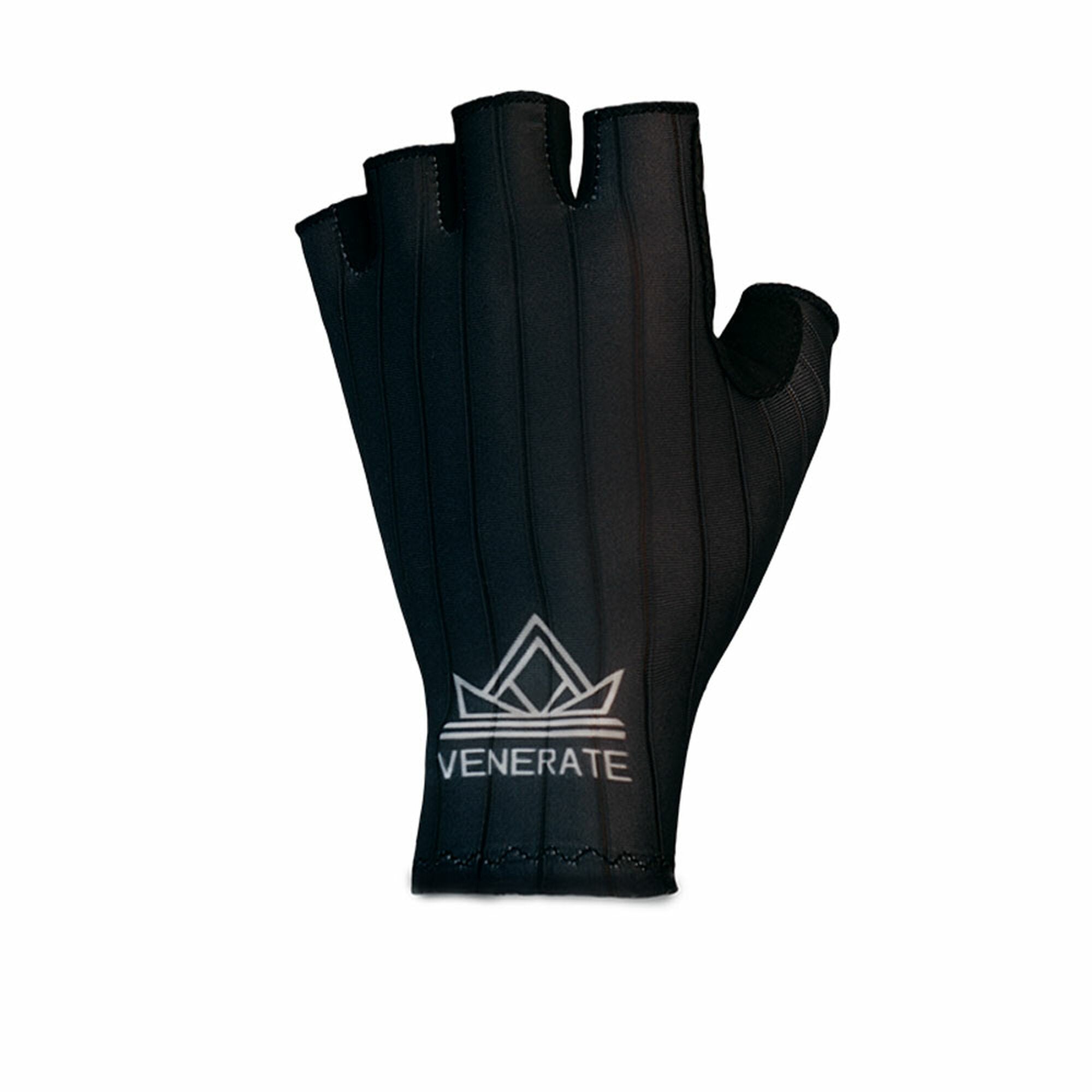 Venerate Aero Cycling Gloves - Breathable Bike Gloves for Men & Women, Touchscreen Compatible, Padded Palm - Perfect for Road Biking, Mountain Biking & Indoor Cycling - Black