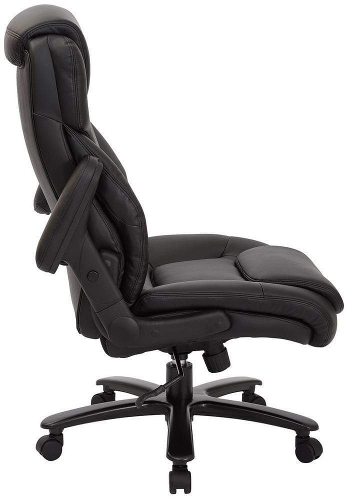 Pro Line II High Back Bonded Leather Big & Tall Executive Office Chair with Lumbar Support - Ergonomic Desk Chair for Home & Business Use [39200] - Perfect for Long Work Hours & Conference Rooms