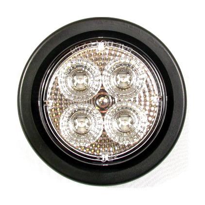 Fortpro 2.5 Inch Round Clearance Marker LED Light with 4 LEDs - Durable Truck & Trailer Side Marker Lights for Enhanced Visibility & Safety