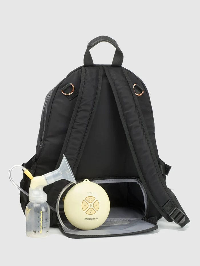 Storksak Hero Quit Backpack - Stylish & Functional Diaper Bag for Parents - Perfect for Travel, Daycare & On-the-Go Moms (Black)