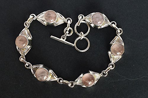 Rose Quartz Bracelet for Women - 925 Sterling Silver Healing Crystal Jewelry for Love & Positive Energy | Perfect for Gifts, Meditation & Everyday Wear