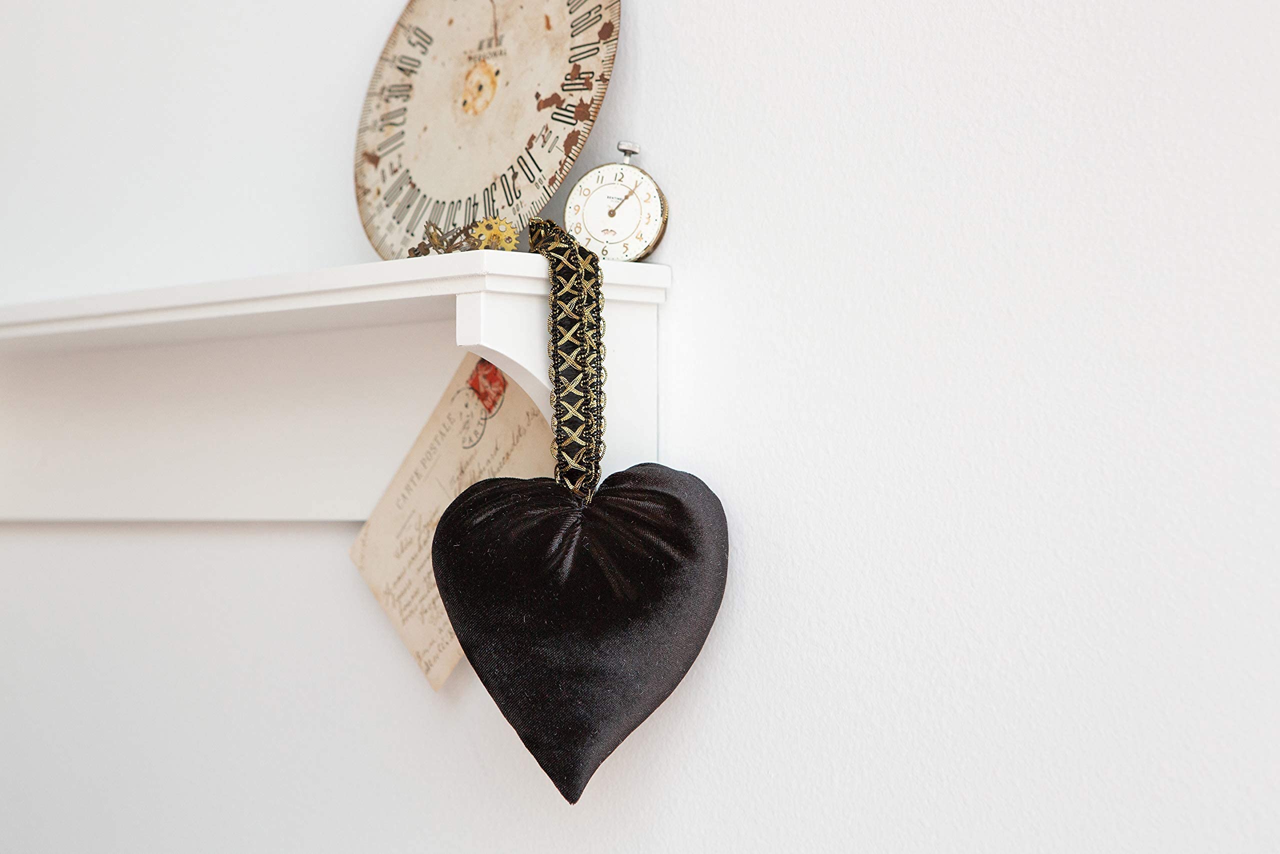 Leopard Velvet Hearts Set - Safari Nursery & Whimsigoth Decor for Home