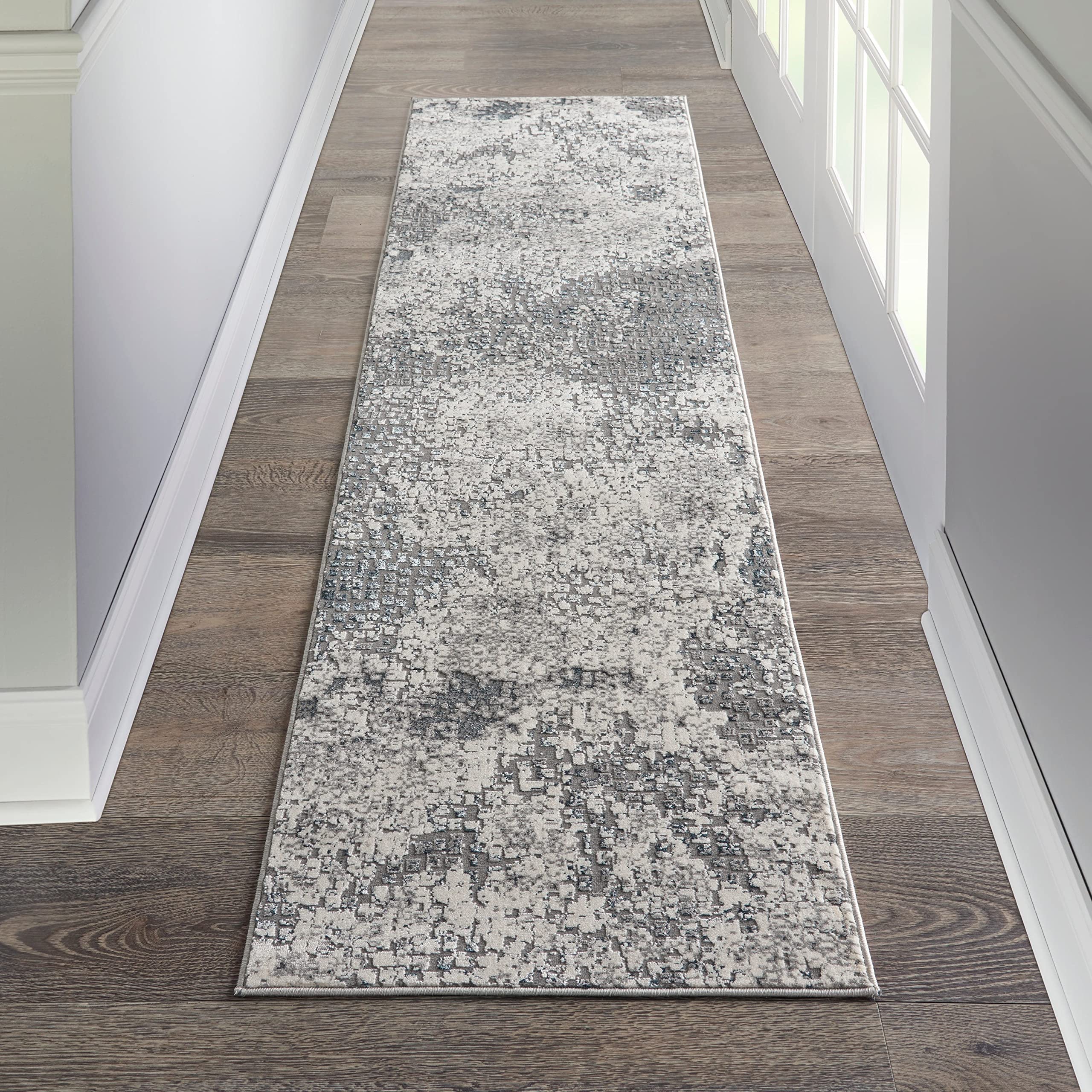 Michael Amini MA90 Uptown Abstract Ivory/Grey 2'2