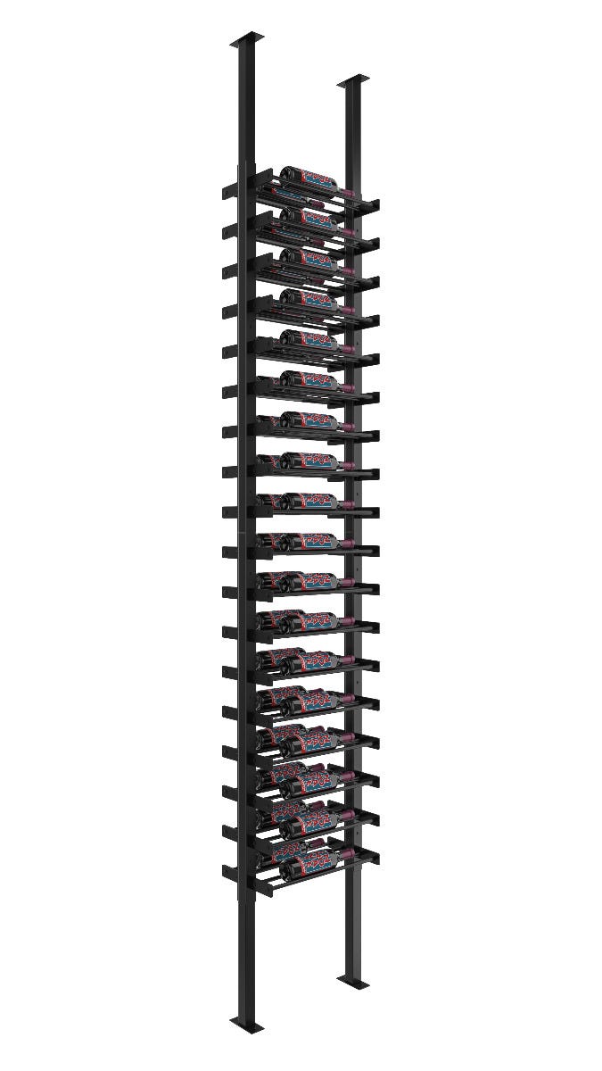 Evolution Wine Wall 1 Column Two Sided Post Kit - Premium Wine Rack Display System for Home Bars & Cellars - Perfect for Wine Storage and Showcase in Restaurants, Wineries & Living Spaces