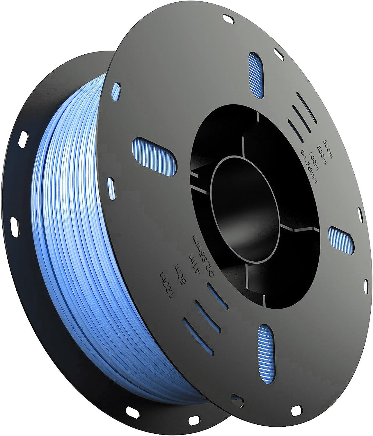 Voxelab Premium Blue PLA 3D Printer Filament 1KG (2.2lbs) - 1.75mm High Precision Filament with ±0.02mm Tolerance, No Clogging, Strong & Durable for FDM Printers - Perfect for DIY Projects, Prototyping & Home Decor (Light Blue)