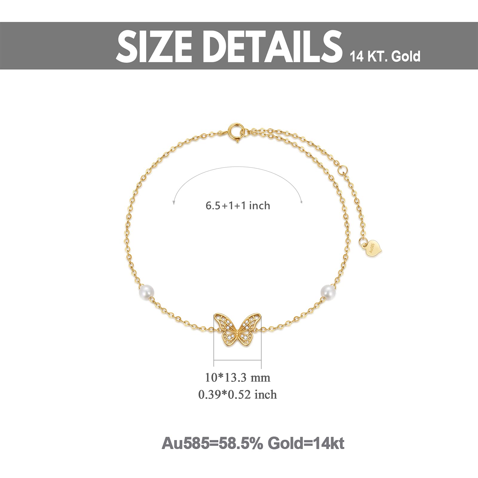 14K Solid Gold Bracelets for Women - 7 Stylish Real Gold Chain Bracelets for Girls & Women | Perfect for Gifts, Anniversaries & Everyday Elegance