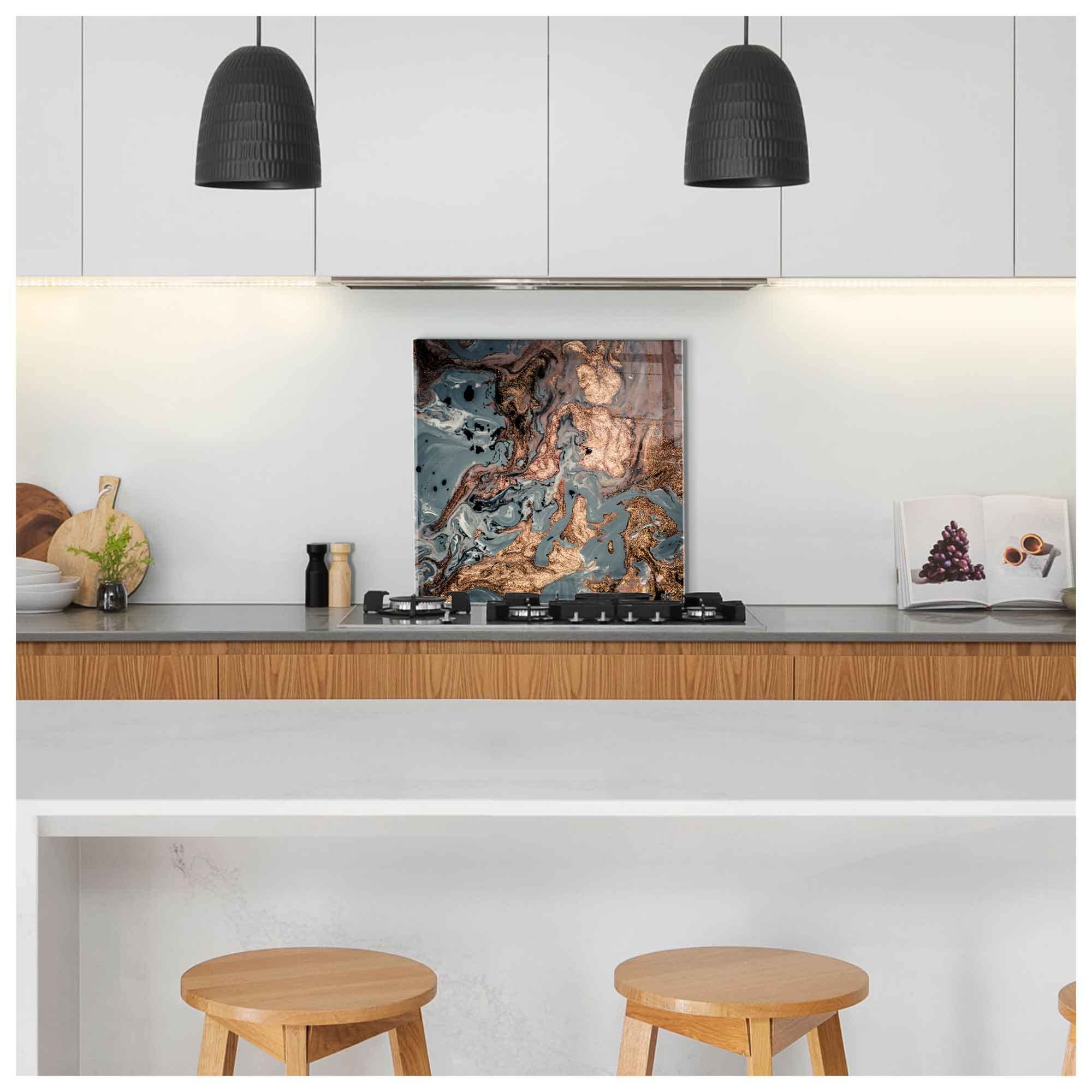 Tempered Glass Kitchen Backsplash - 30x30