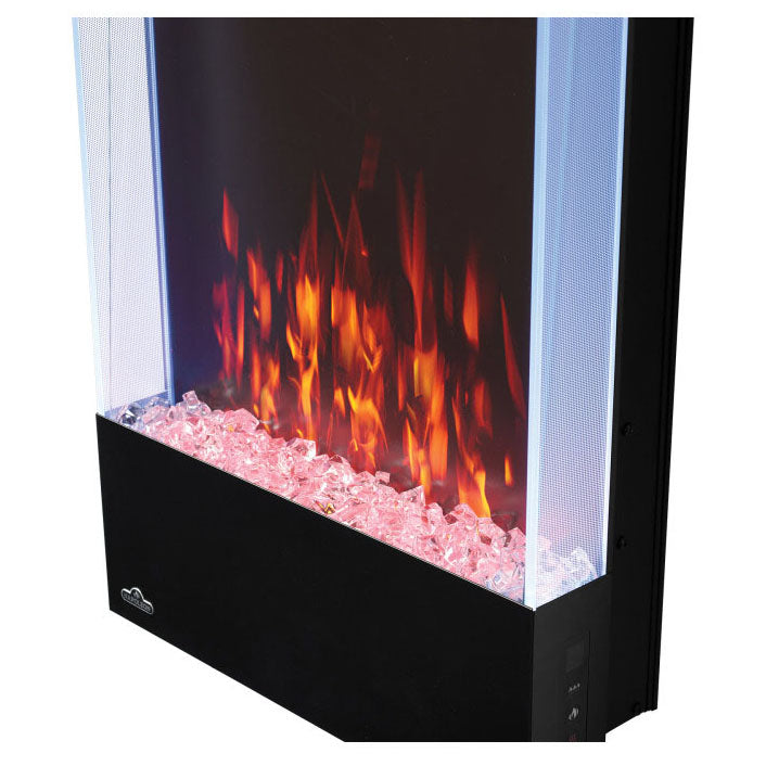 Napoleon Allure Vertical 32 Inch Wall Mount Electric Fireplace - Modern Heating for Living Room, Bedroom & Office Spaces
