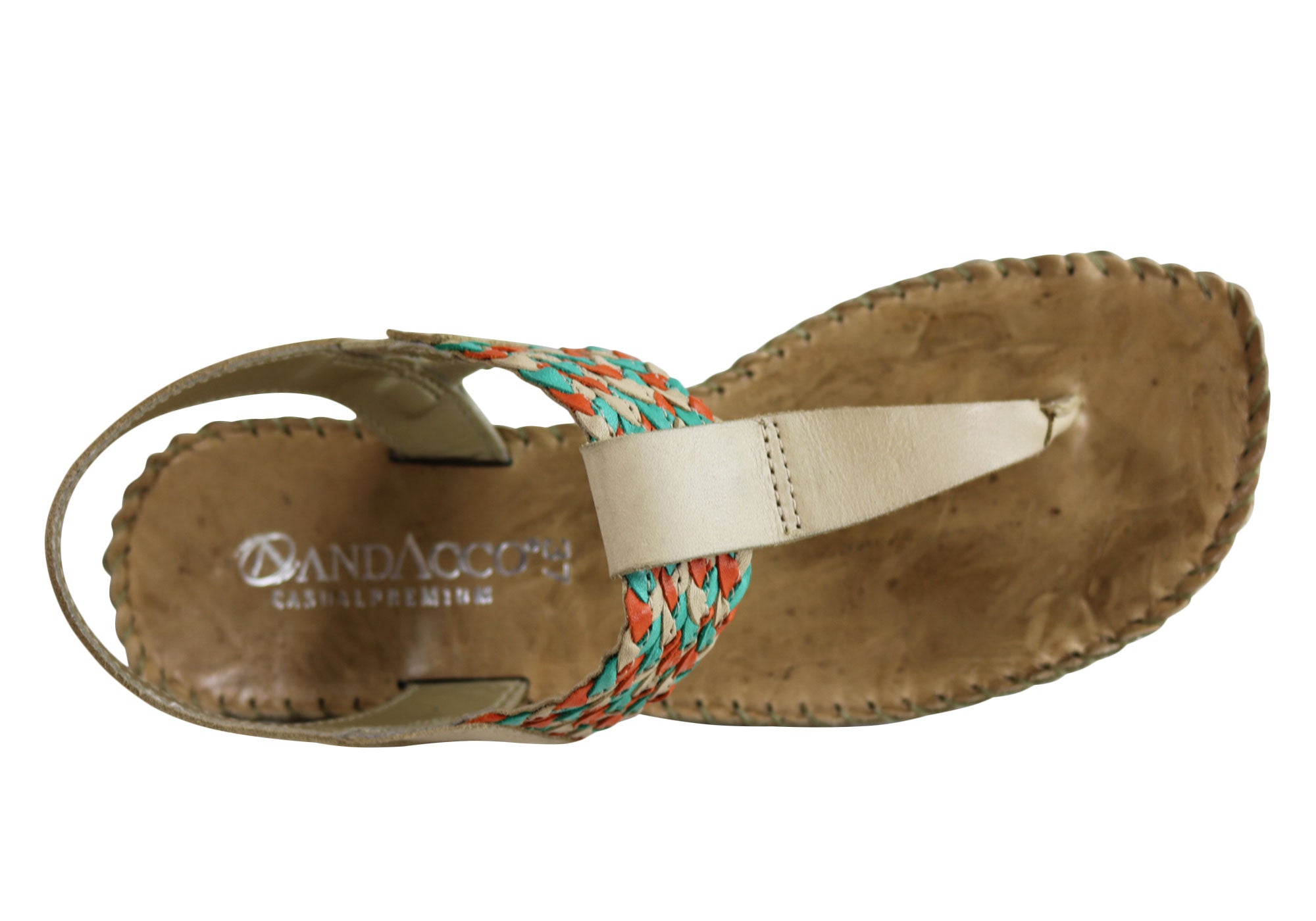 Andacco Irene Women's Comfortable Leather Sandals - Handmade in Brazil - Perfect for Summer, Beach, and Casual Outings