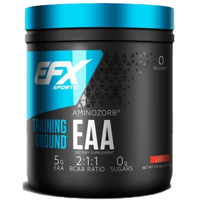 EFX Sports Training Ground EAA - Premium 213g Peach Flavor Pre-Workout Supplement for Athletes & Bodybuilders - Boost Energy & Endurance for Gym, Running & Fitness Training