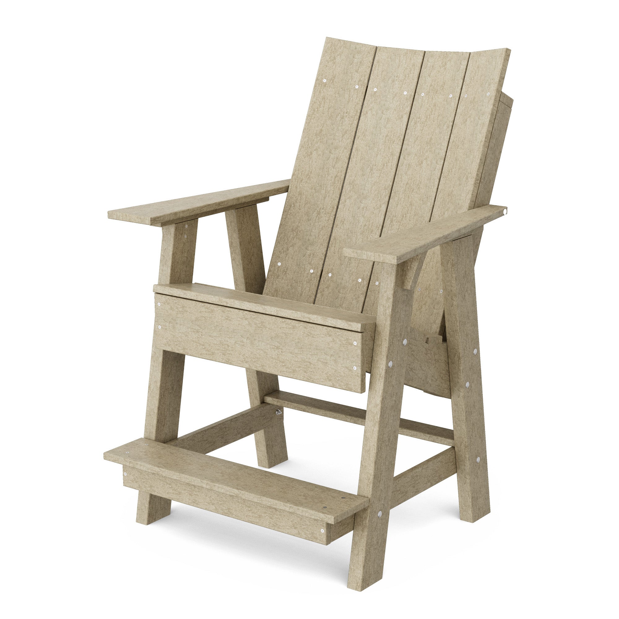 Premium Contemporary High Adirondack Chair - Durable Outdoor Patio Furniture for Backyard, Poolside & Garden Relaxation