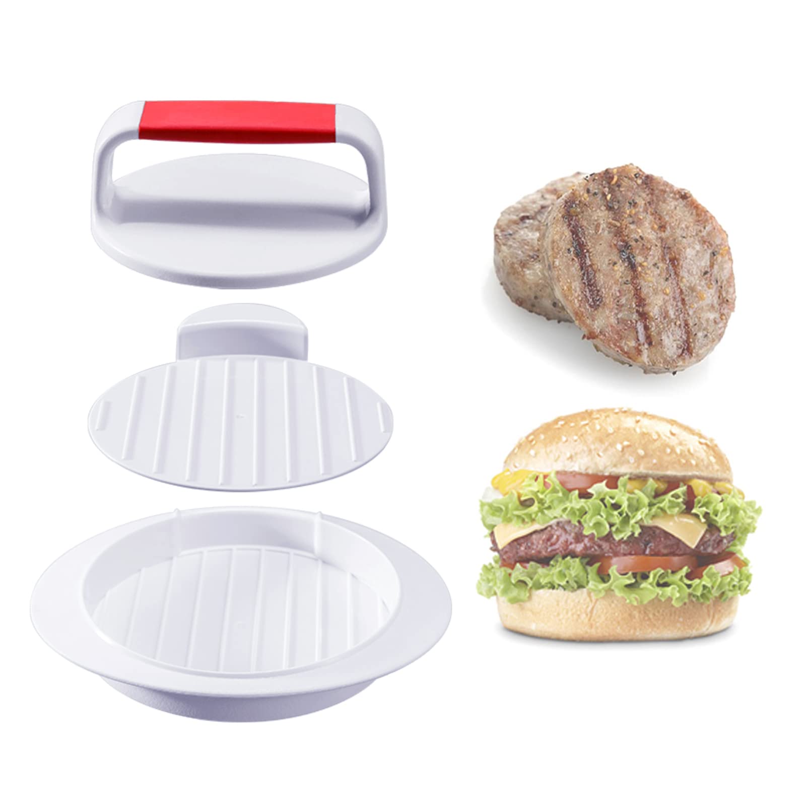 Stainless Steel Hamburger Patty Press Maker - 4.6